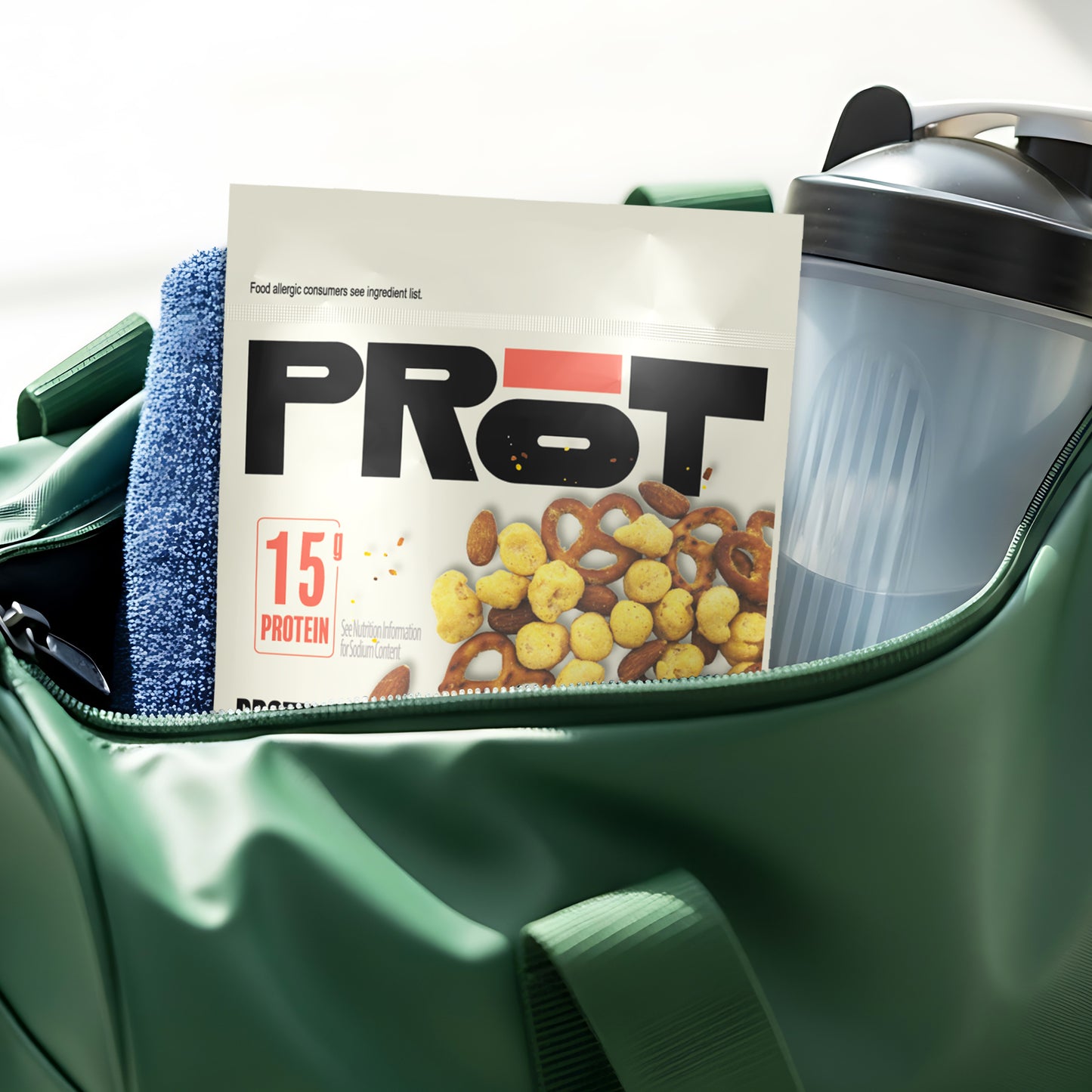 PRōT Protein Snack Mix - Honey Mustard | 1.9 oz Single-Serve Pouch