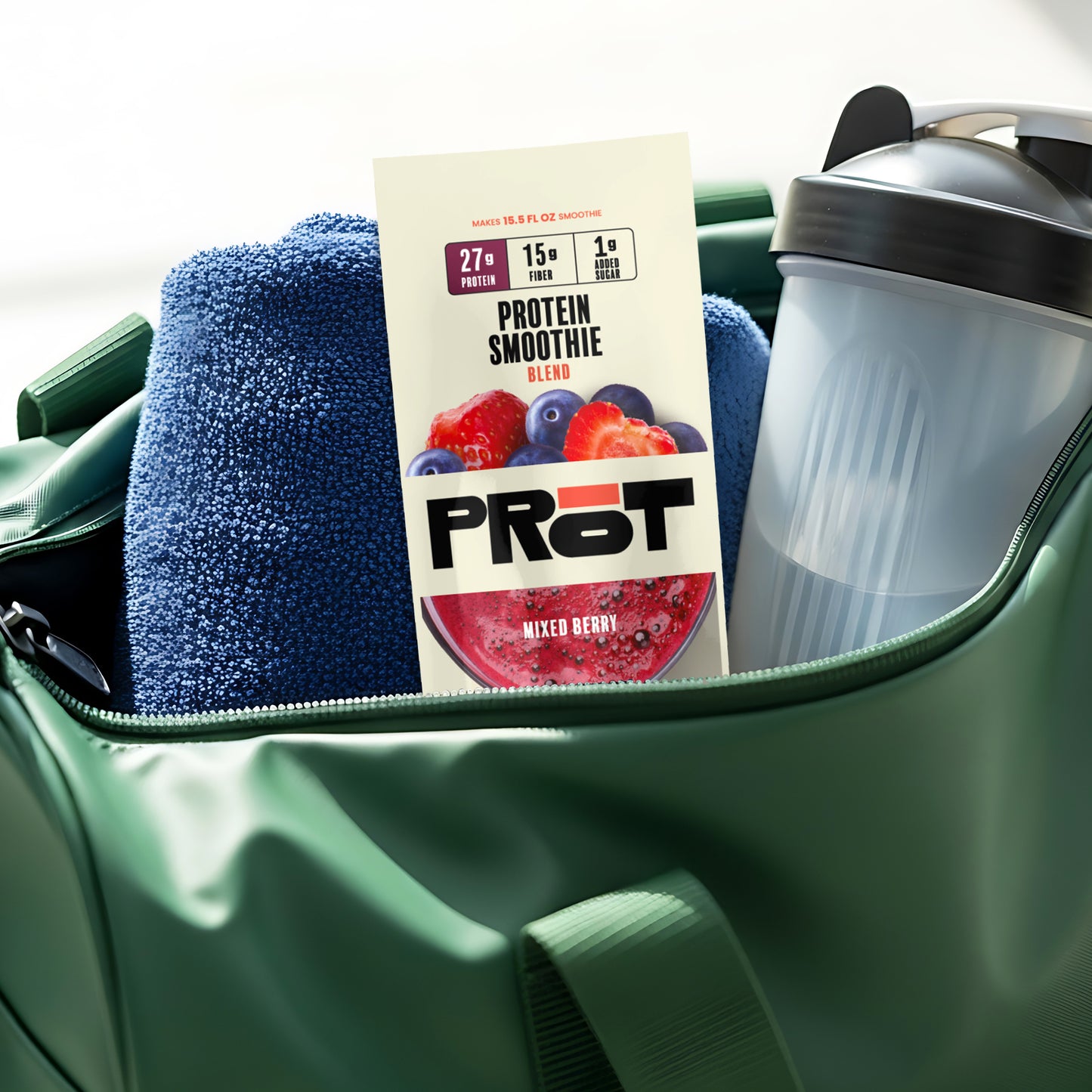 PRōT Protein Smoothie Mix - Mixed Berry | 2.8 oz Single-Serve Pouch